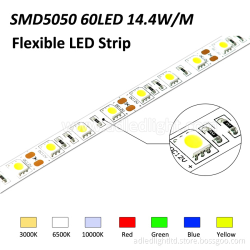 Popular aluminum profile led strip light for counter shelves lighting